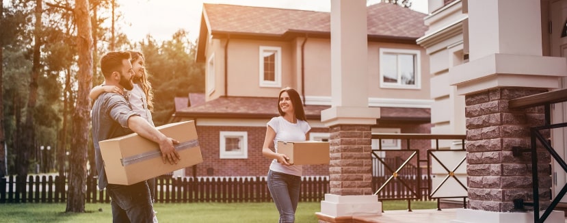 family moving into house for rent